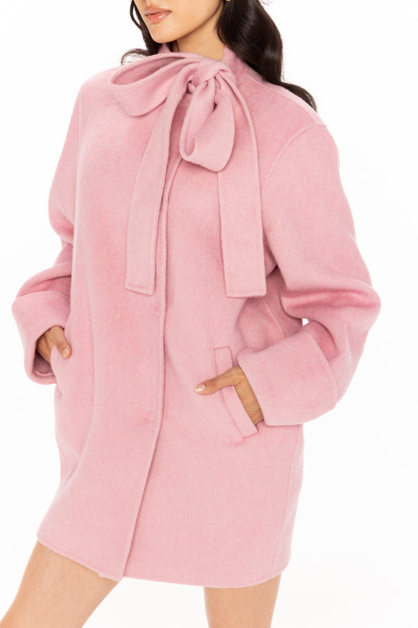 Nana Jacqueline Juliette Cocoon Coat (Pink)