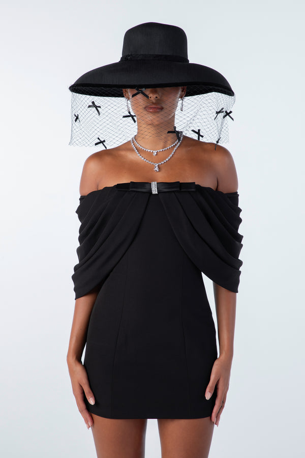 Nana Jacqueline Kate Bow Dress (Black)