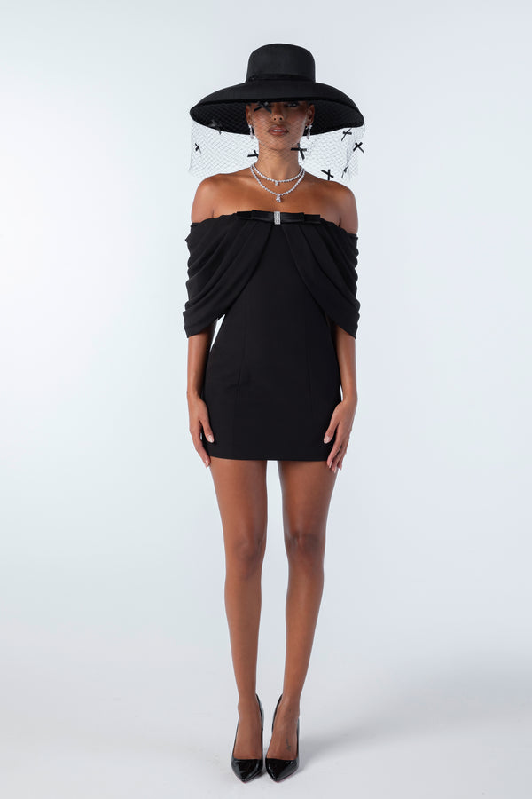 Nana Jacqueline Kate Bow Dress (Black)