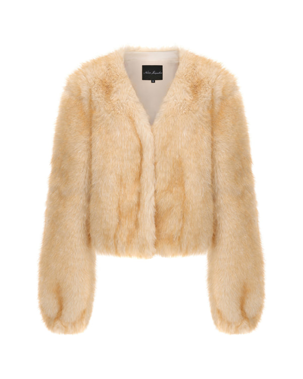 nana jacqueline Lavinia Short Faux Fur Jacket