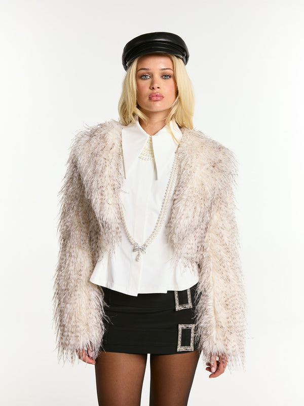 Nana Jacqueline Mara Fur Coat (Pattern) (Final Sale)