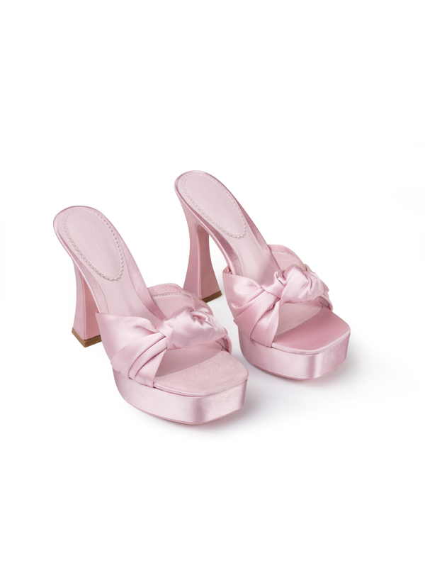 nana jacqueline Mara Platform Sandals (Light Pink)