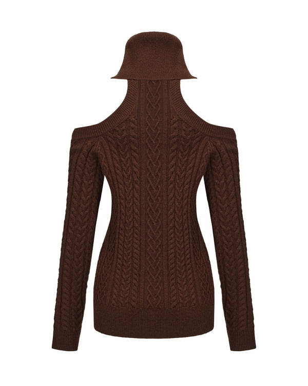 nana jacqueline Margo Knit Dress (Brown)