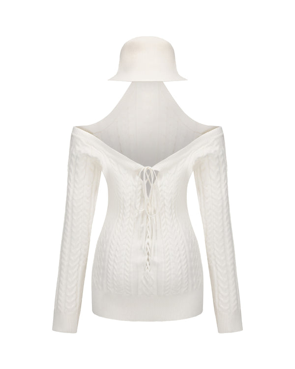 Nana Jacqueline Margo Knit Dress (White)