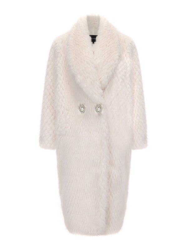 nana jacqueline Marisa Fur Coat (White)