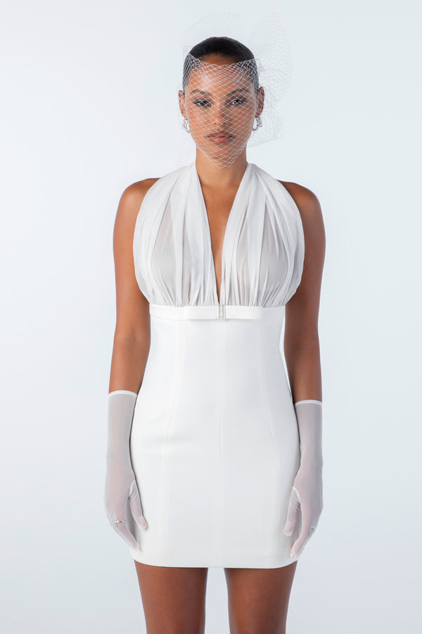 Nana Jacqueline Melinda Dress (White) (Final Sale)