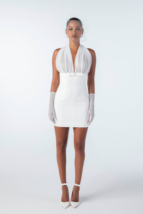 Nana Jacqueline Melinda Dress (White) (Final Sale)