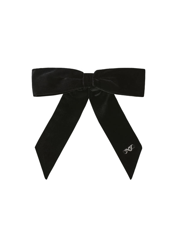 nana jacqueline Mia Velvet Bow (Black)