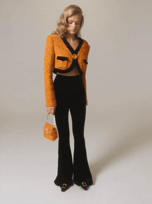 Nana Jacqueline Miranda Crop Jacket (Yellow)