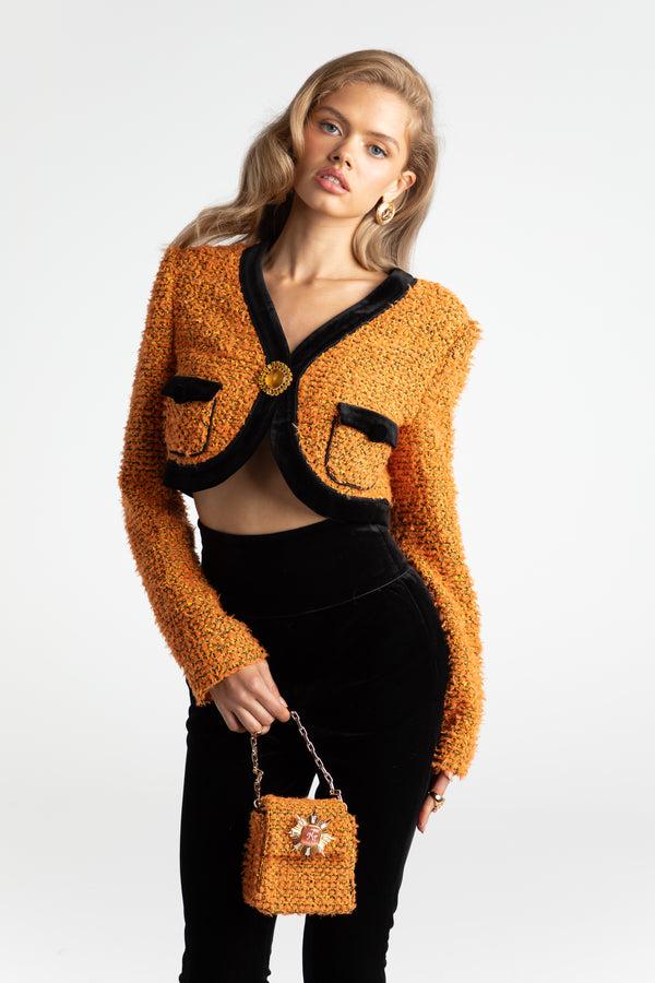 Nana Jacqueline Miranda Crop Jacket (Yellow)