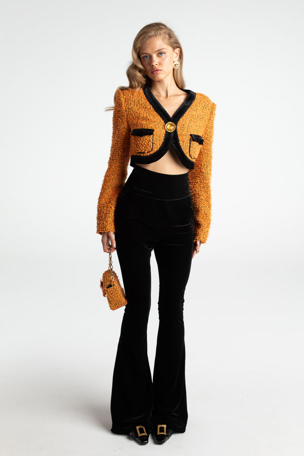 Nana Jacqueline Miranda Crop Jacket (Yellow)