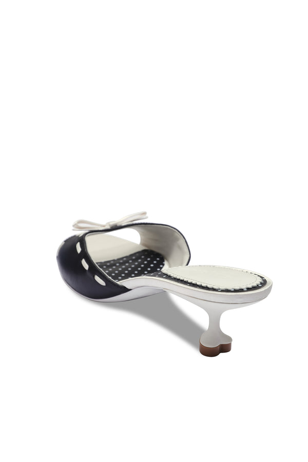 Nana Jacqueline Paulina Bow Heels (Black) (Final Sale)