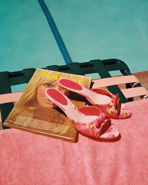 Nana Jacqueline Paulina Bow Heels (Rose) (Final Sale)