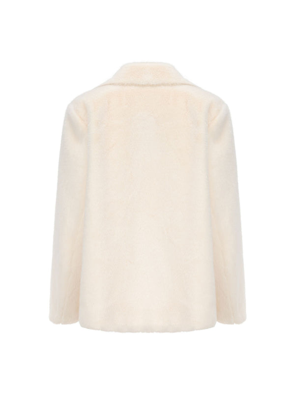 Nana Jacqueline Phoebe Fur Jacket (White)