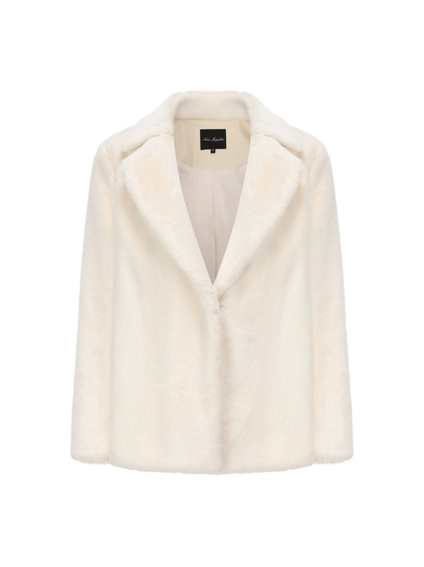 nana jacqueline Phoebe Fur Jacket (White)