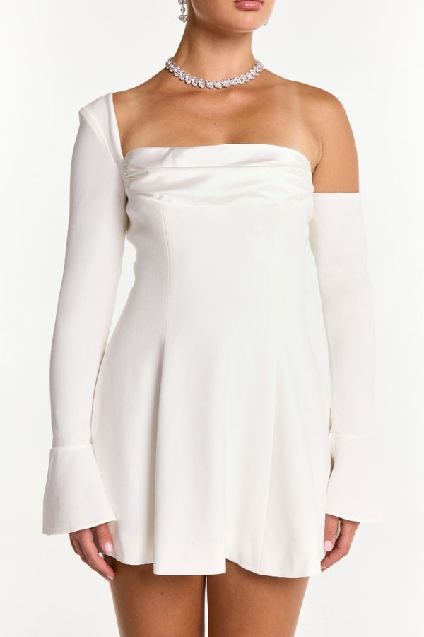 Nana Jacqueline Samira Dress (White) (Final Sale)