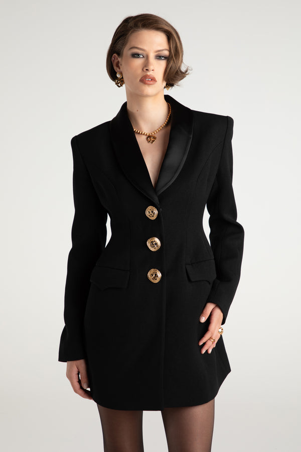 Nana Jacqueline Sasha Suit Jacket (Black) (Final Sale)