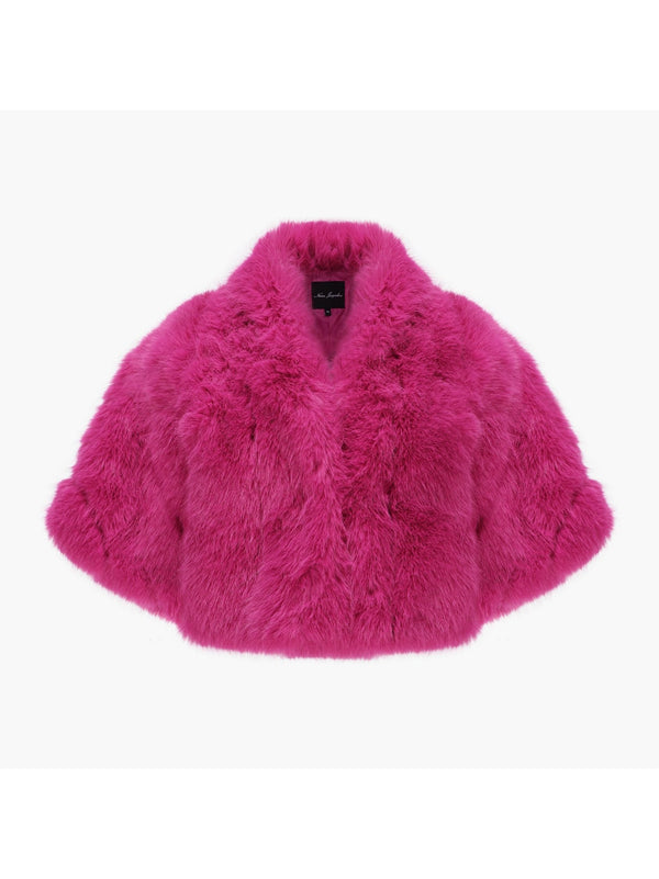 nana jacqueline Sophia Fur Coat (Pink) (Final Sale)