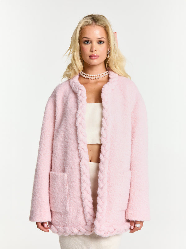 Nana Jacqueline Talia Coat (Pink) (Final Sale)
