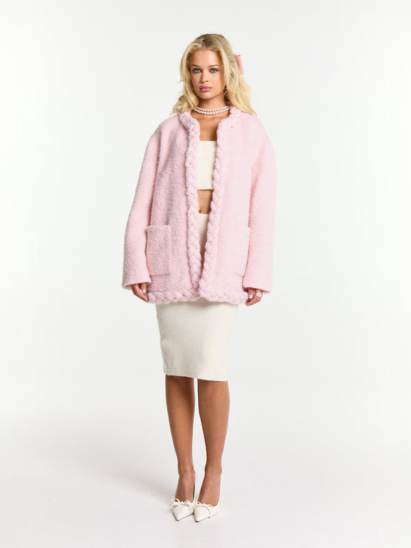 Nana Jacqueline Talia Coat (Pink) (Final Sale)