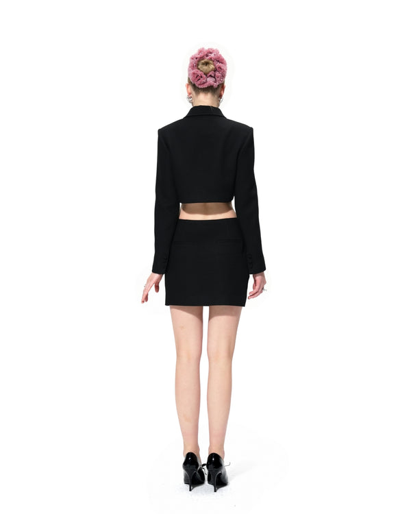 Nana Jacqueline Tatiana Crop Blazer (Black)