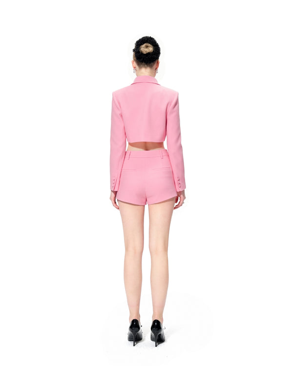 Nana Jacqueline Tatiana Crop Blazer (Pink)