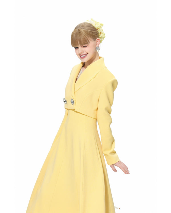 Nana Jacqueline Veronica Crop Blazer (Yellow)