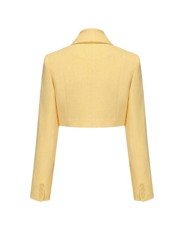 Nana Jacqueline Veronica Crop Blazer (Yellow)