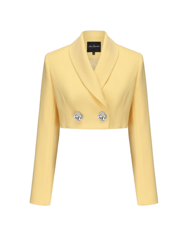 nana jacqueline Veronica Crop Blazer (Yellow)