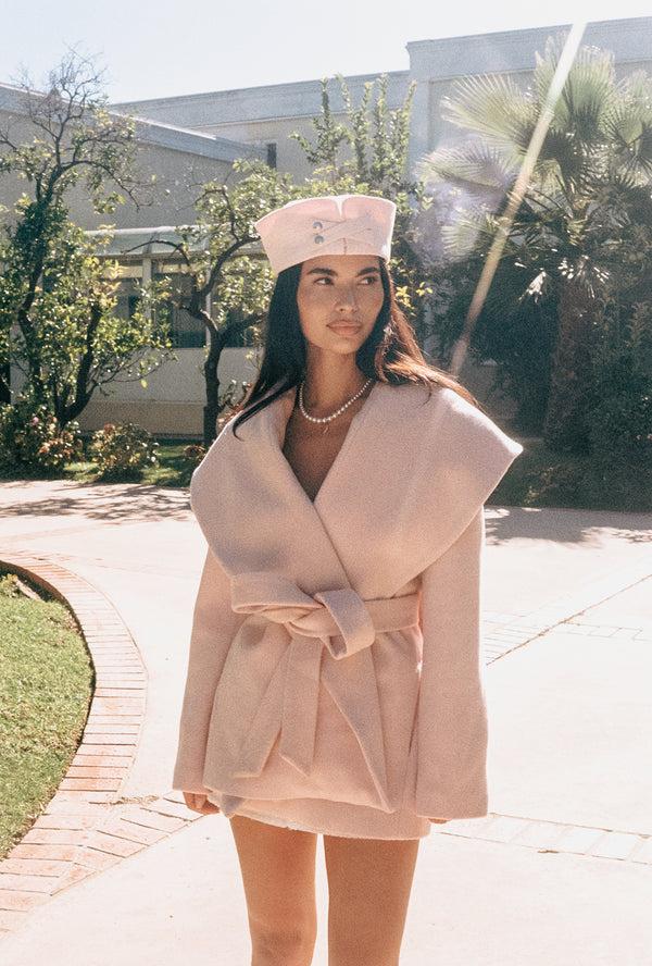 Nana Jacqueline Victoria Bow Coat (Pink)