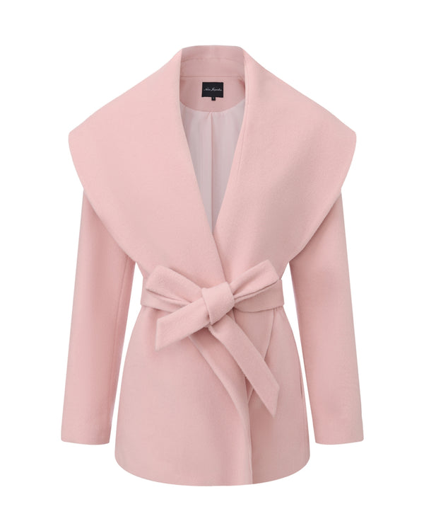 nana jacqueline Victoria Bow Coat (Pink)