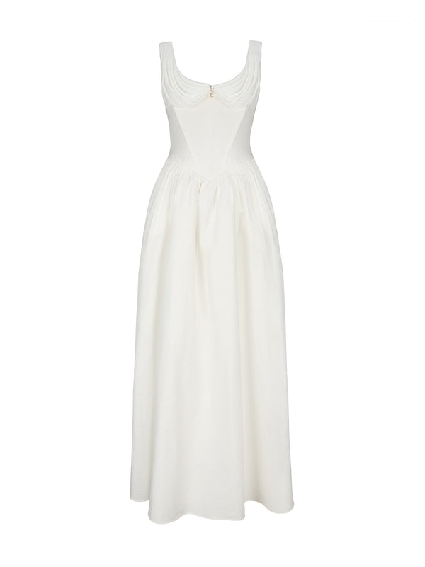 nana jacqueline Vivian Dress (White) (Final Sale)
