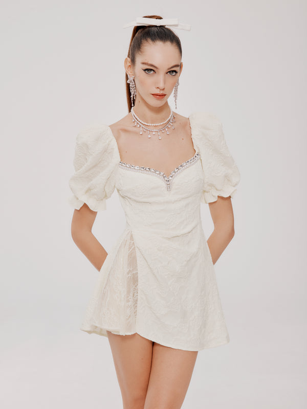 Nana Jacqueline White Ysabella Dress (Final Sale)