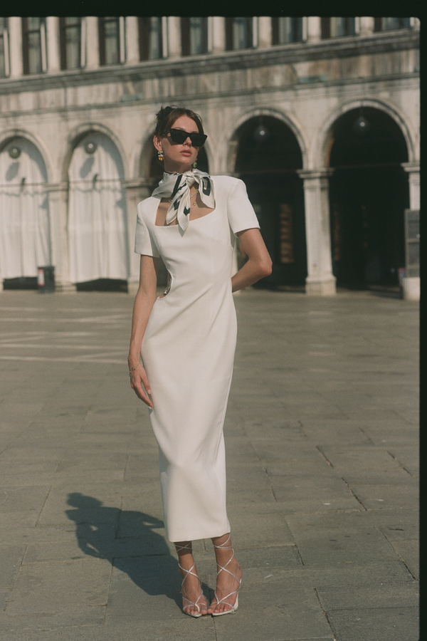 Nana Jacqueline Zoe Dress (White) (Final Sale)