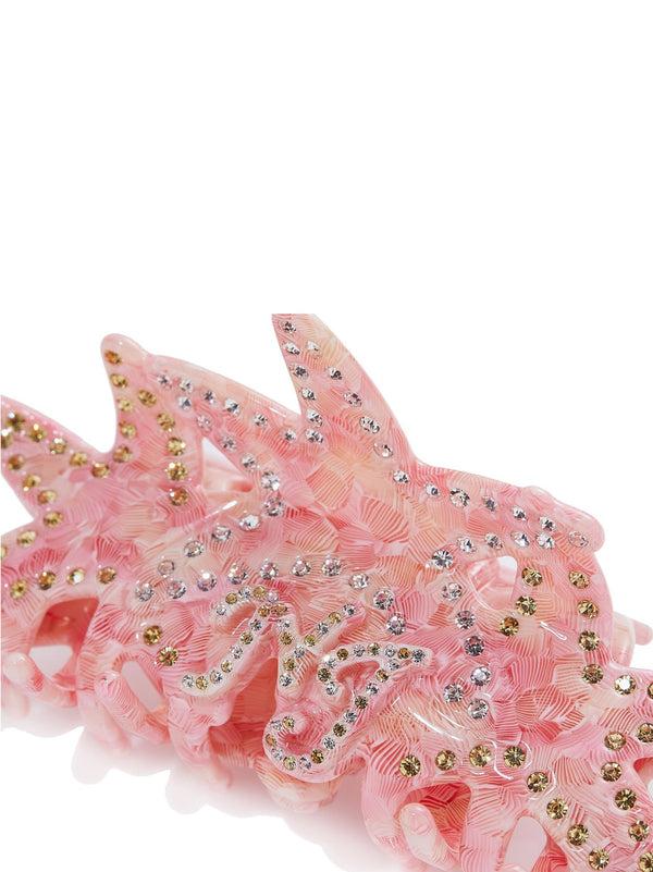 Nana Jacqueline Paulina Crystal Star Claw Clip (Light Pink) (Final Sale)