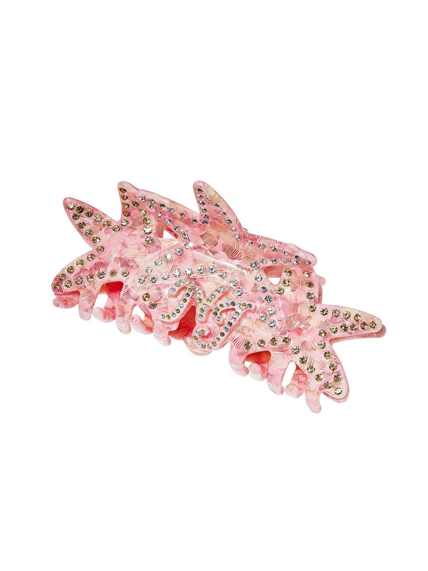 nana jacqueline Paulina Crystal Star Claw Clip (Light Pink) (Final Sale)