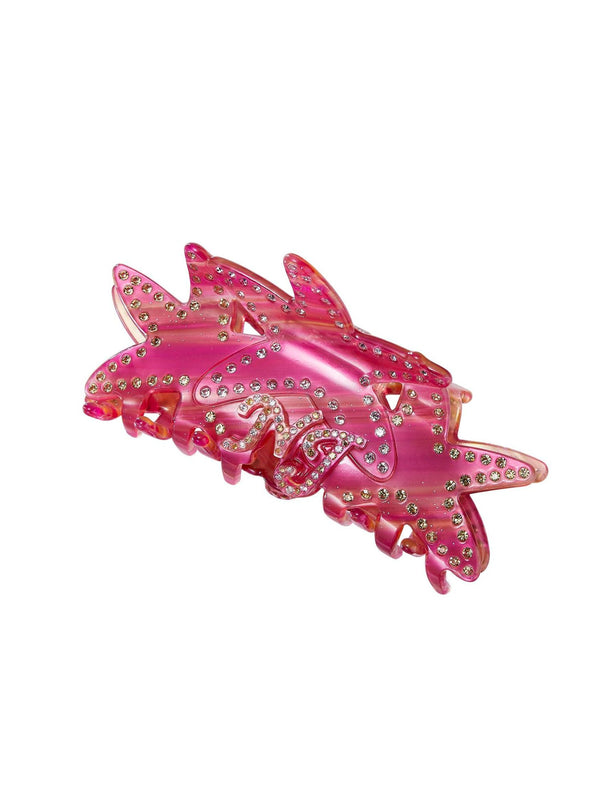 nana jacqueline Paulina Crystal Star Claw Clip (Pink) (Final Sale)