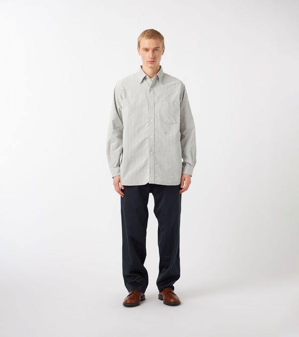Nanamíca Button Down Stripe Wind Shirt