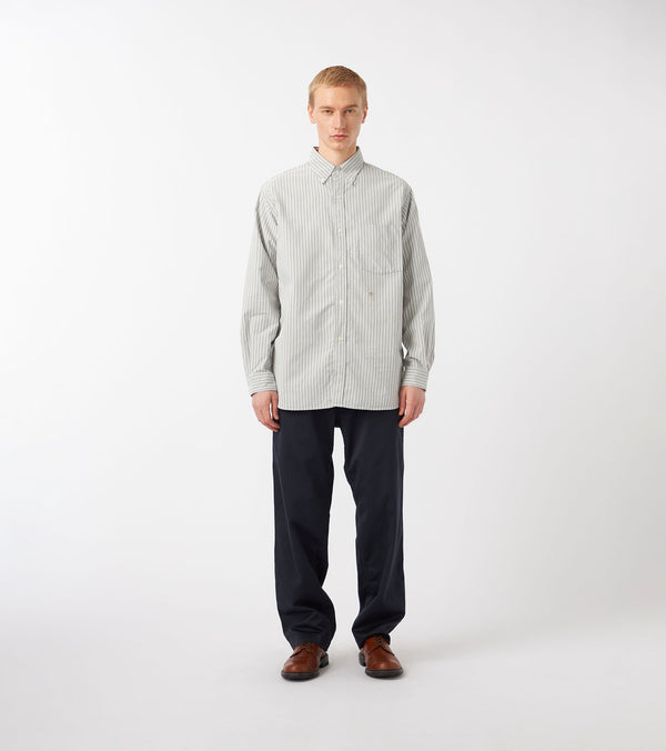 Nanamíca Button Down Stripe Wind Shirt