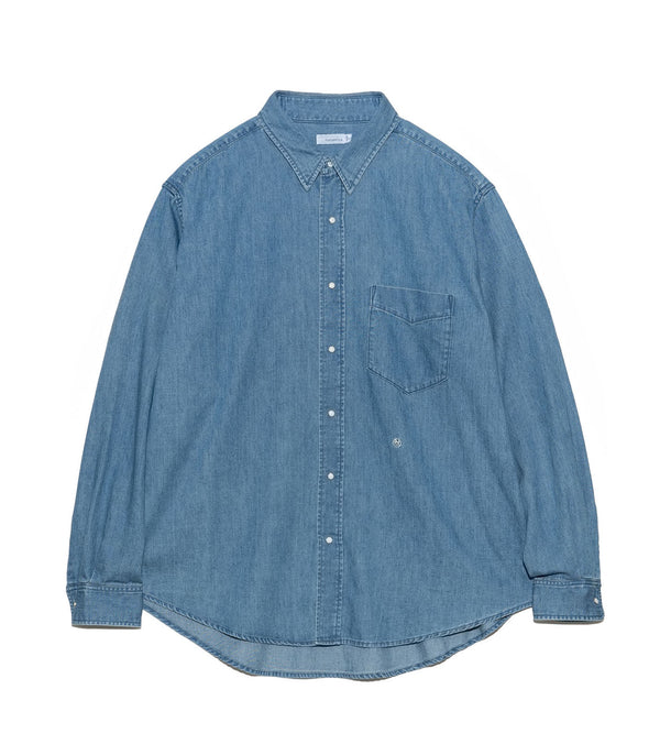 Nanamíca Regular Collar Light Denim Shirt