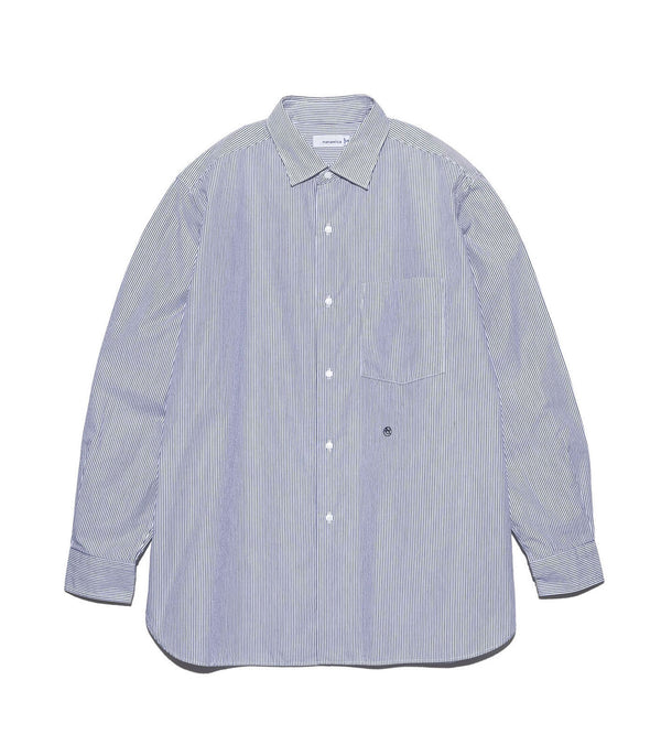 nanamíca Regular Collar Stripe Wind Shirt