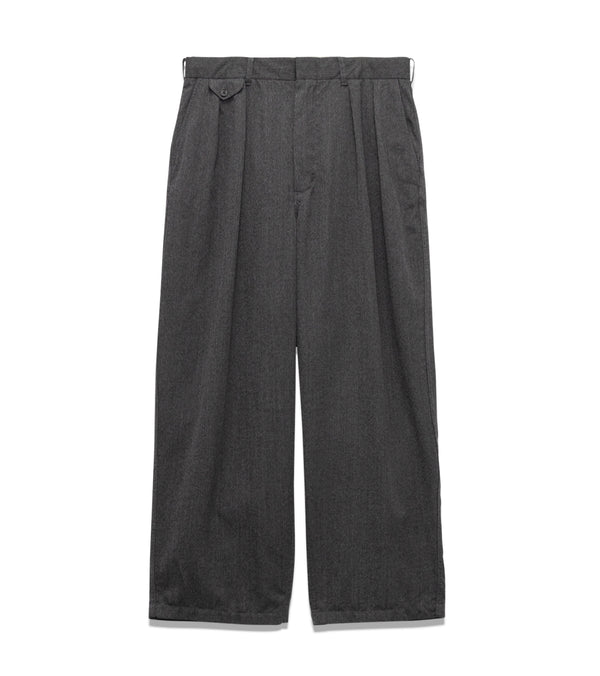 nanamíca Wool Gabardine Pleat Pants
