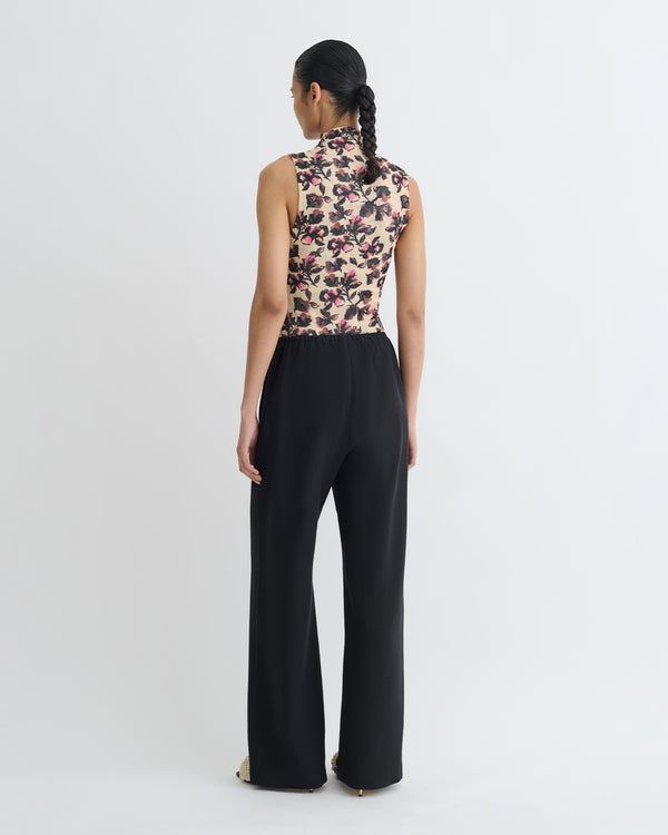 Nanushka Annyka - Printed Mesh Jersey Top - Tapestry Floral