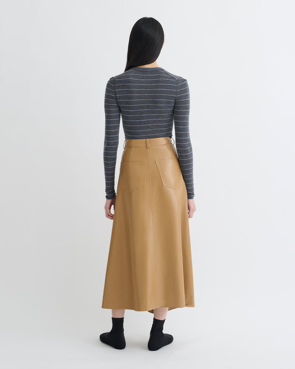 Nanushka Ariyah - Striped Terry Merino Top - Grey Stripe