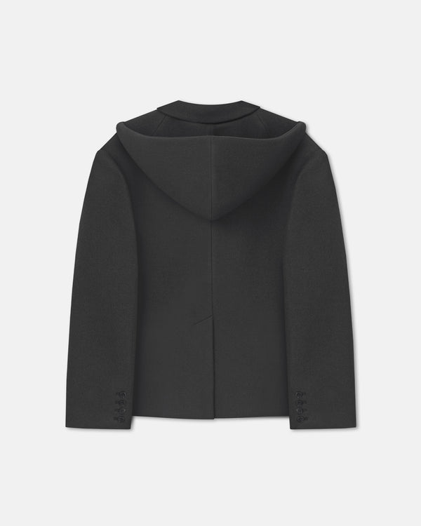 Nanushka Brione - Aged Felted Wool Blazer - Midnight Green