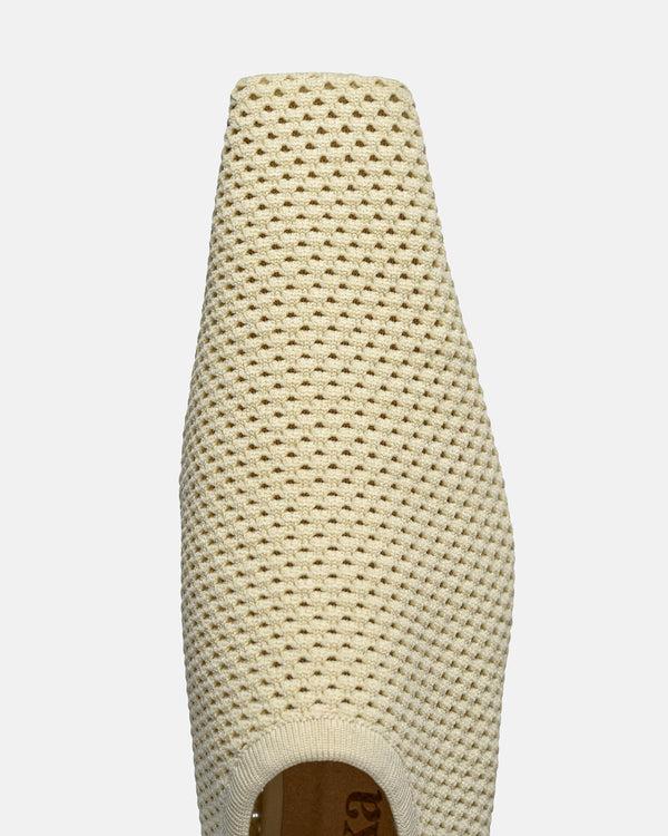 Nanushka Buju - Mesh-Knit Square-Toe Slip-On Shoes - Sand Mesh