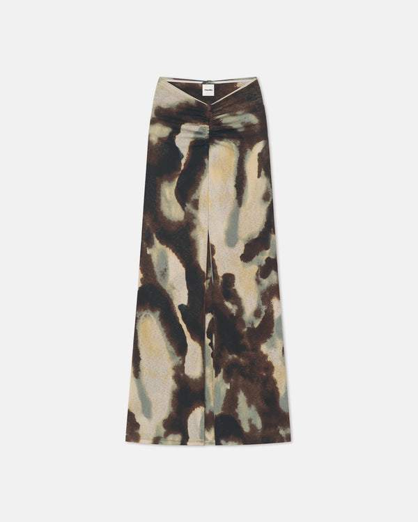 nanushka Cheyen - Mesh Jersey Long Skirt - Watercolor Sage