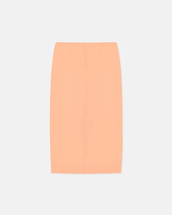 nanushka Ciar - Crepe Organza Mid-Length Skirt - Apricot