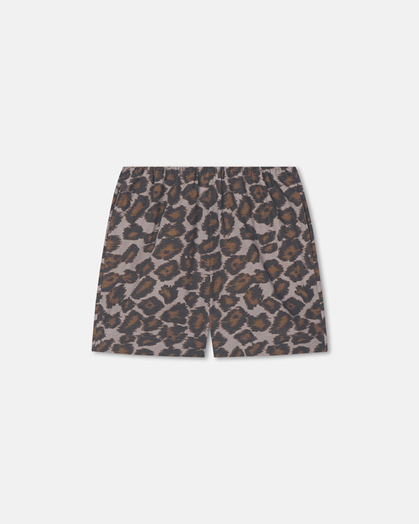Nanushka Dylla - Printed Tailored Cotton Voile Shorts - Crayon Ocelot