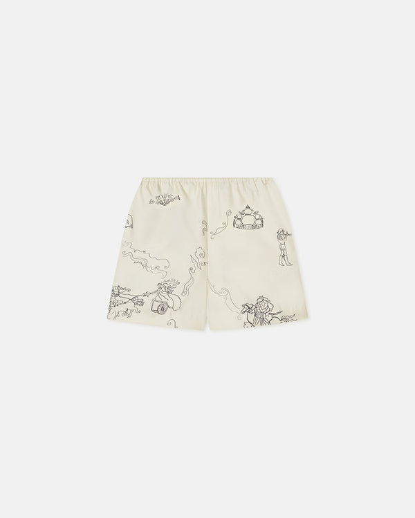 Nanushka Dylla - Printed Tailored Silk Twill Shorts - Folktale